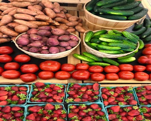 Healthy fresh local food ingredients